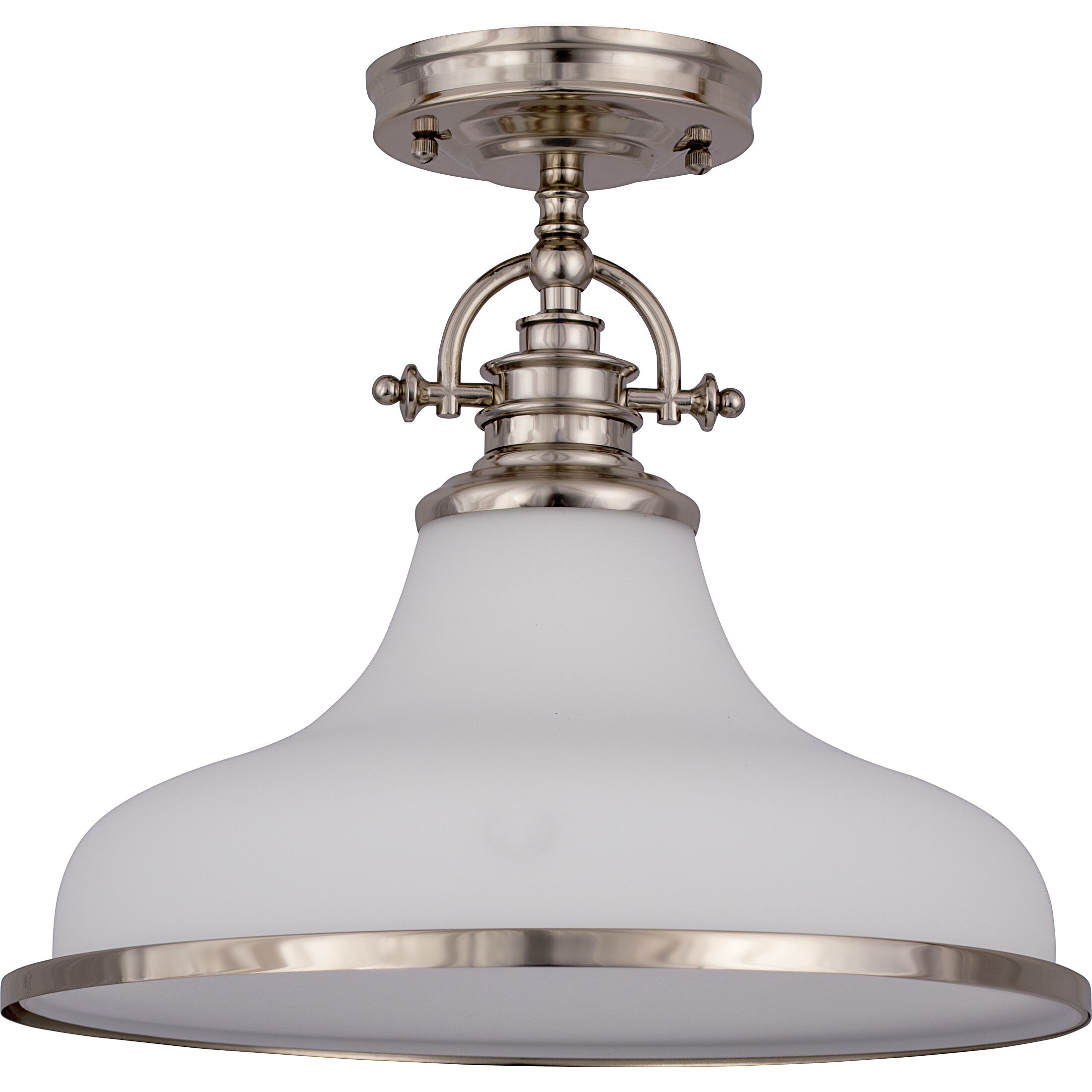 Grant 1 Light 14 inch Brushed Nickel Pendant Ceiling Light