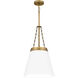 Alwyn 1 Light 13.75 inch Aged Brass Mini Pendant Ceiling Light