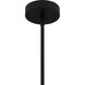 Luca LED 7 inch Matte Black Mini Pendant Ceiling Light, Small