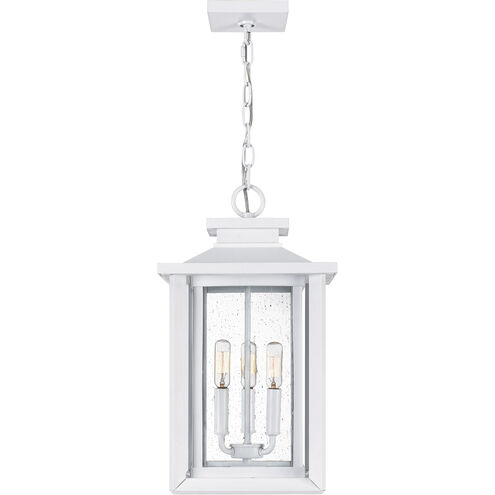 Wakefield 3 Light 11 inch White Lustre Outdoor Hanging Lantern