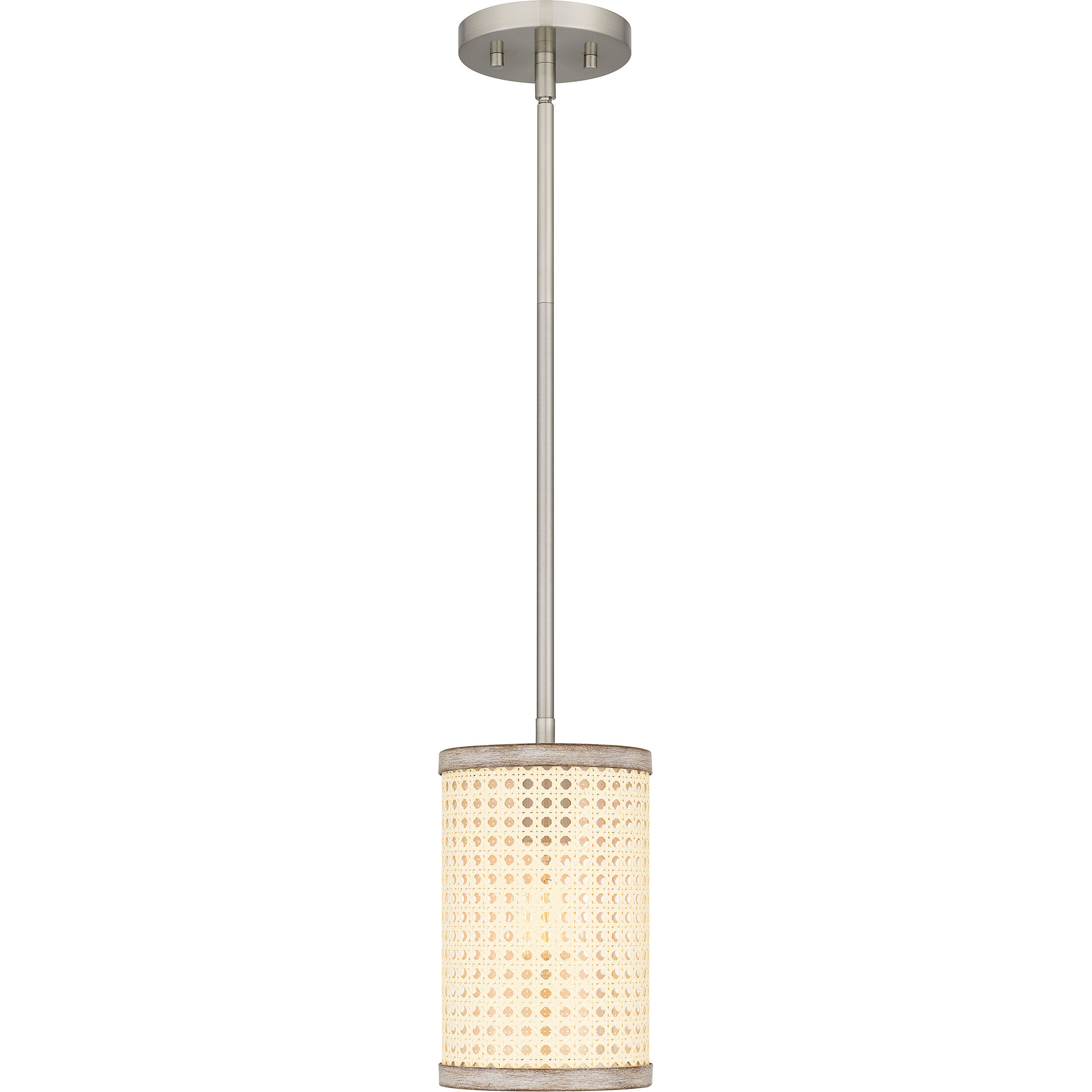 Syrah 1 Light 6 inch Brushed Nickel Mini Pendant Ceiling Light