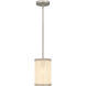 Syrah 1 Light 6 inch Brushed Nickel Mini Pendant Ceiling Light