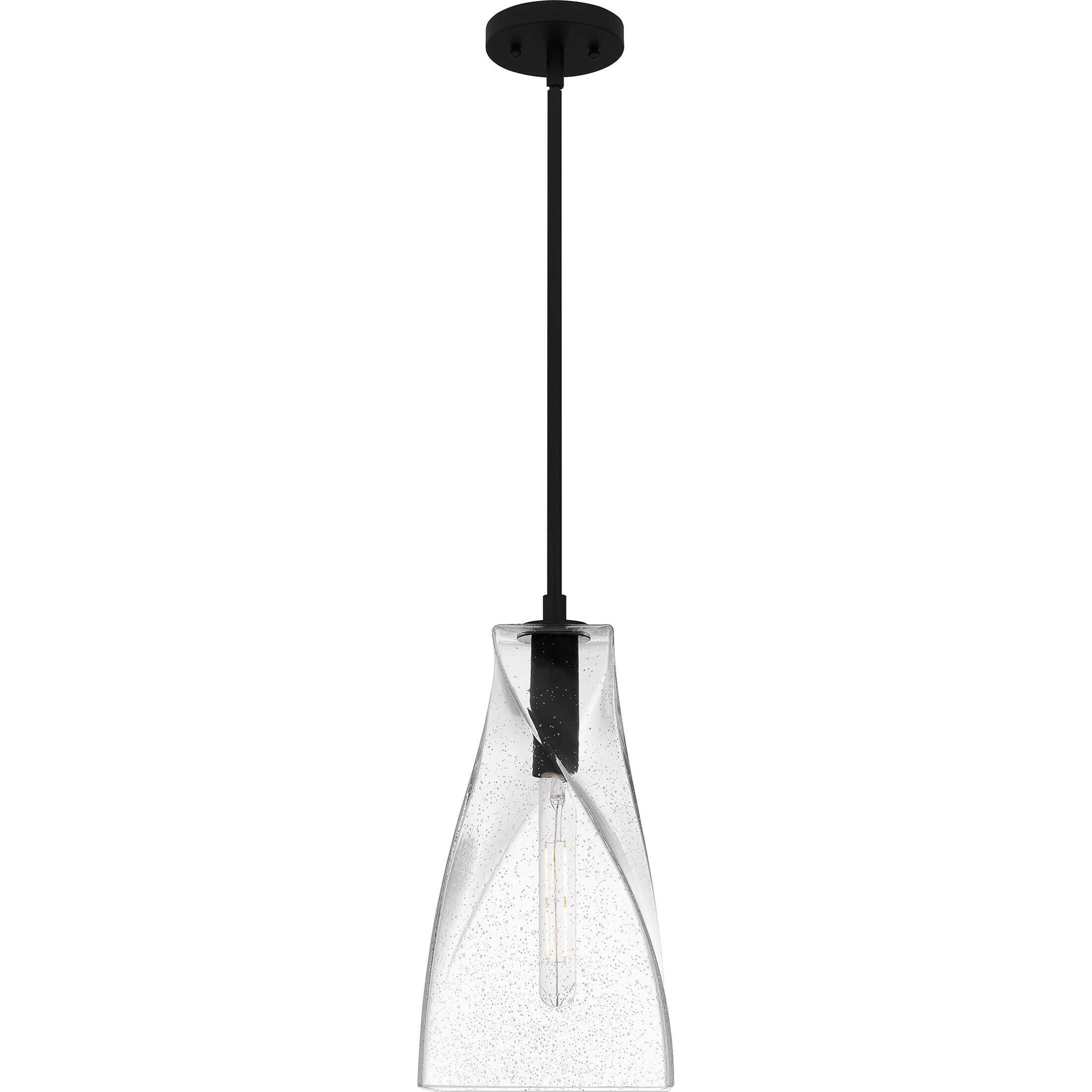 Stetson 1 Light 8 inch Matte Black Mini Pendant Ceiling Light, Small