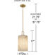Gianna 1 Light 8 inch Bronze Gold Mini Pendant Ceiling Light