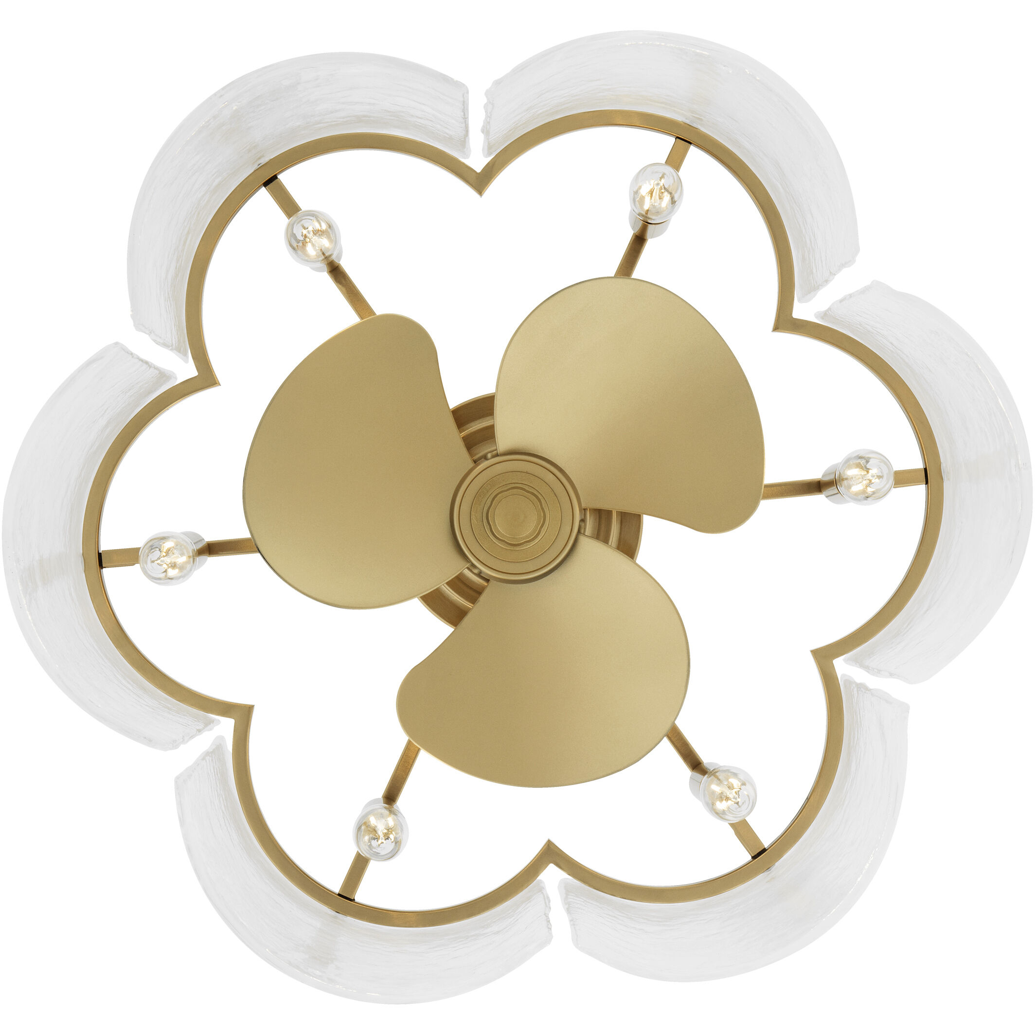 Maisie 21.75 inch Brushed Gold Fandelier