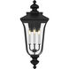 Farley 3 Light 25.25 inch Matte Black Outdoor Wall Lantern