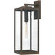Westover 1 Light 20 inch Industrial Bronze Outdoor Wall Lantern