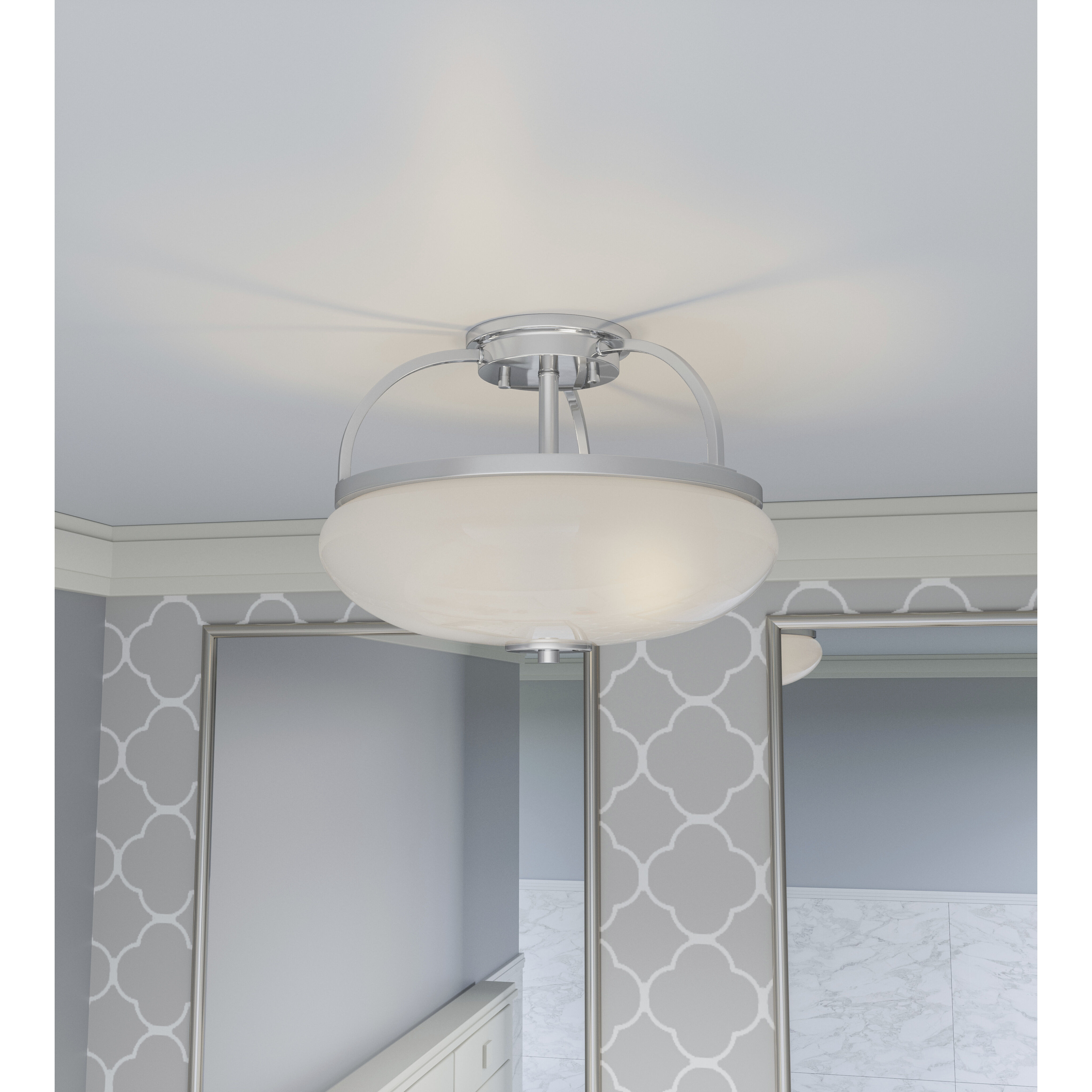 Quoizel QSF5364C Easton 3 Light 13.25 inch Polished Chrome