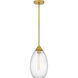 Marza 1 Light 8.5 inch Brushed Gold Mini Pendant Ceiling Light, Small