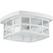 Stonington 2 Light 12 inch Matte White Outdoor Flush Mount
