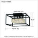 Dazzle LED 16 inch Matte Black Semi-Flush Mount Ceiling Light