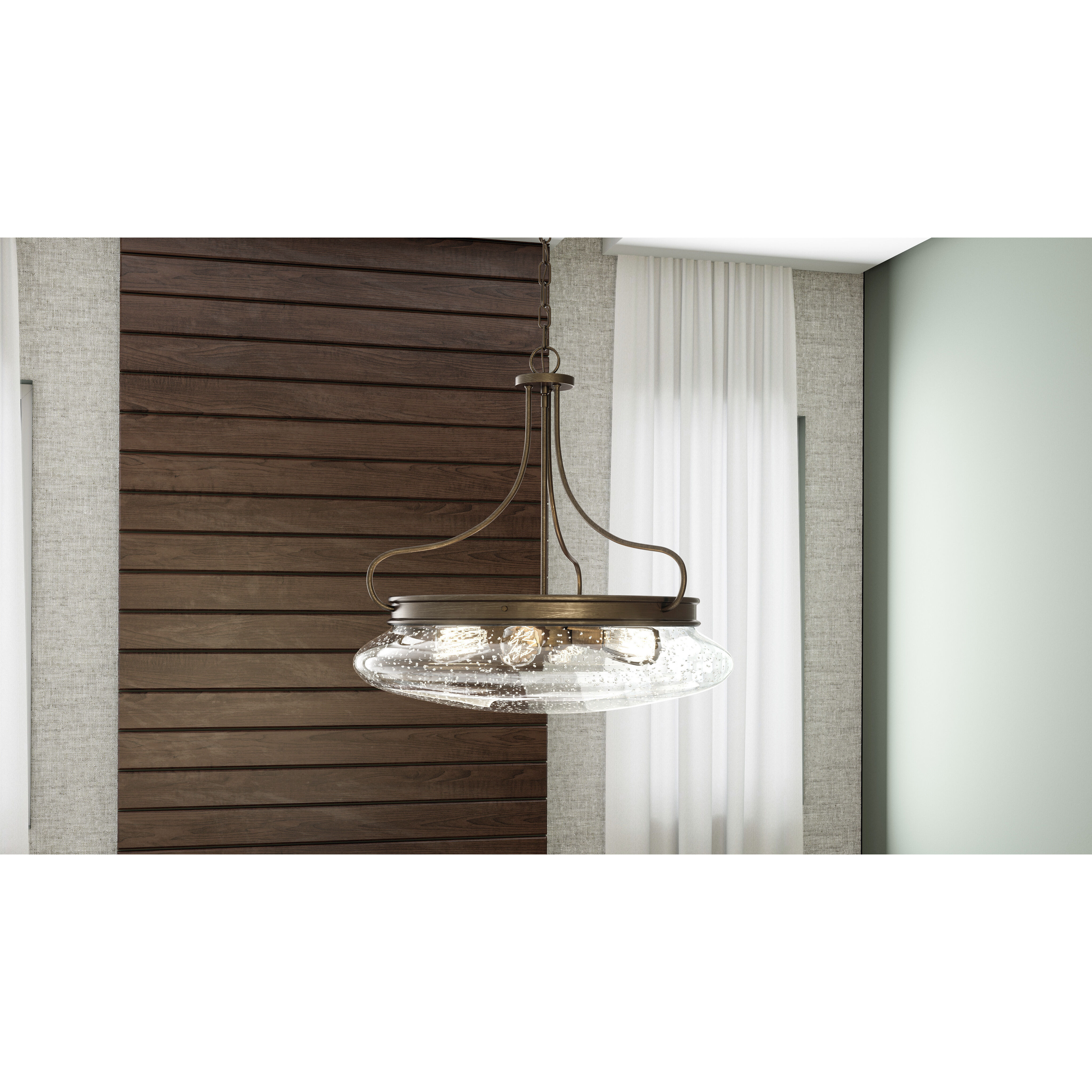 Tucker 4 Light 22 inch French Bronze Pendant Ceiling Light