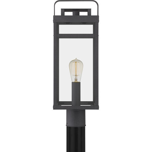 Keaton 1 Light 22 inch Mottled Black Outdoor Post Lantern, Large