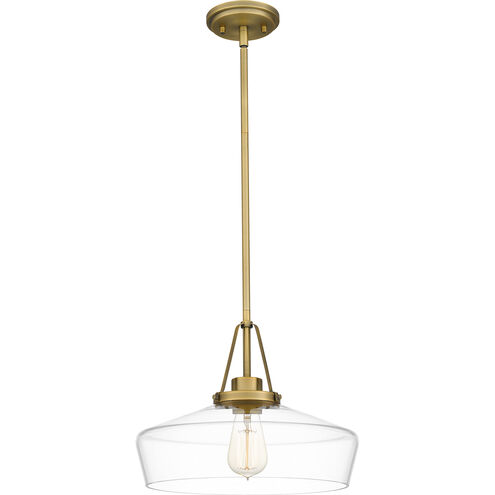Quoizel Haven 1 Light 14 inch Aged Brass Pendant Ceiling Light QP5584AB - Open Box