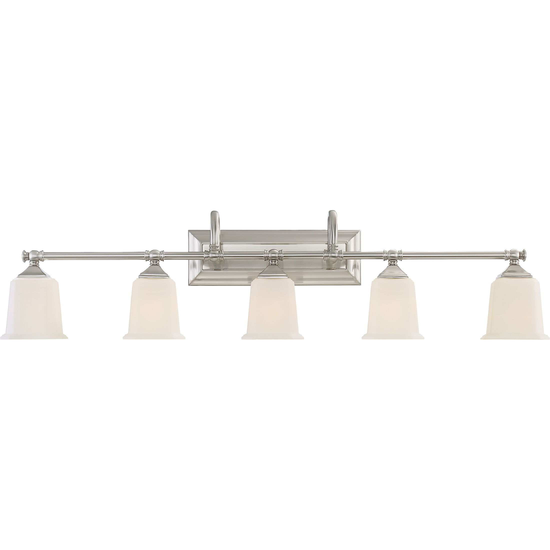 Quoizel Nicholas 5 Light 42 inch Brushed Nickel Bath Light Wall Light NL8605BN - Open Box