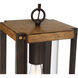 Marion Square 1 Light 8 inch Rustic Black Outdoor Hanging Lantern