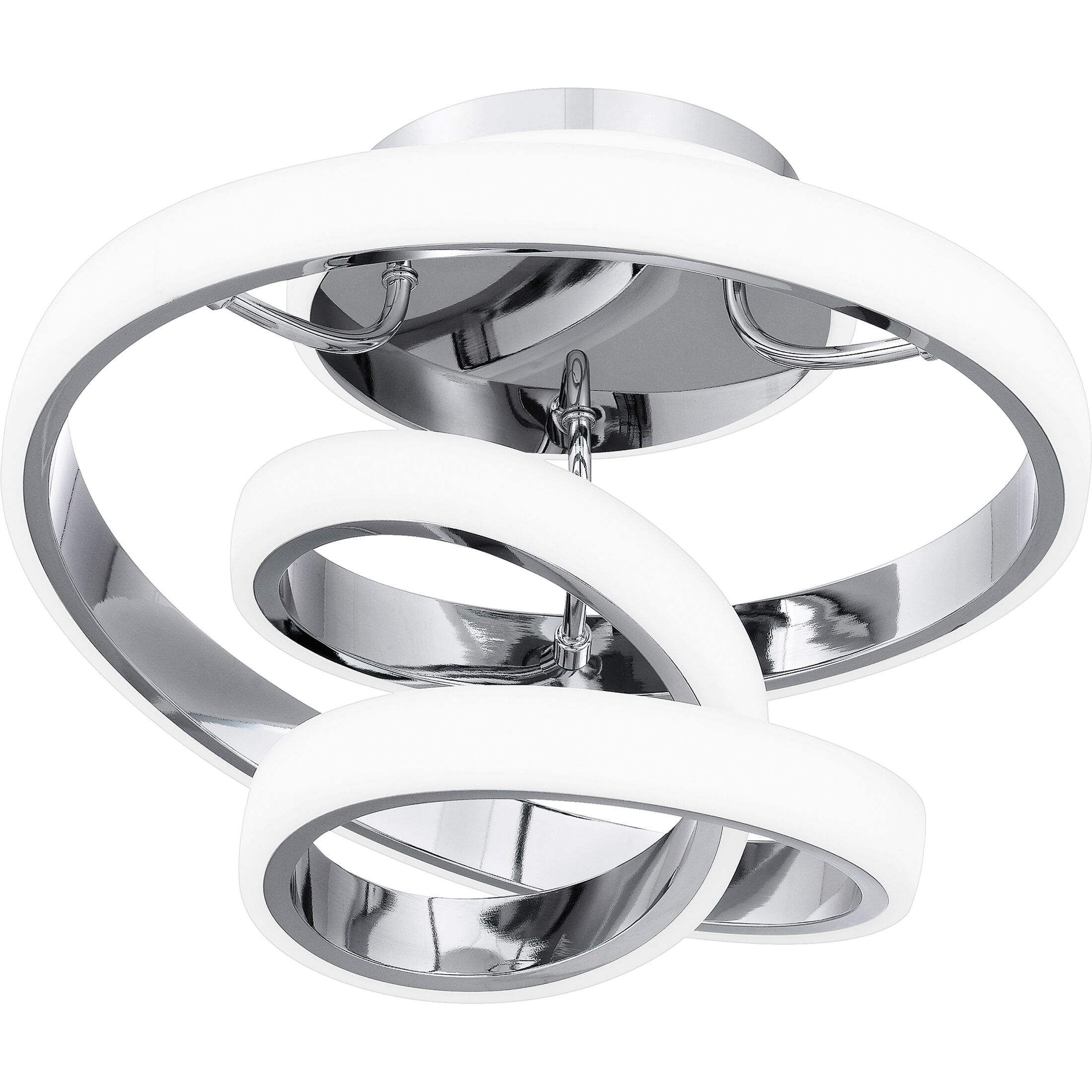 Aviva LED 13 inch Polished Chrome Semi-Flush Mount Ceiling Light