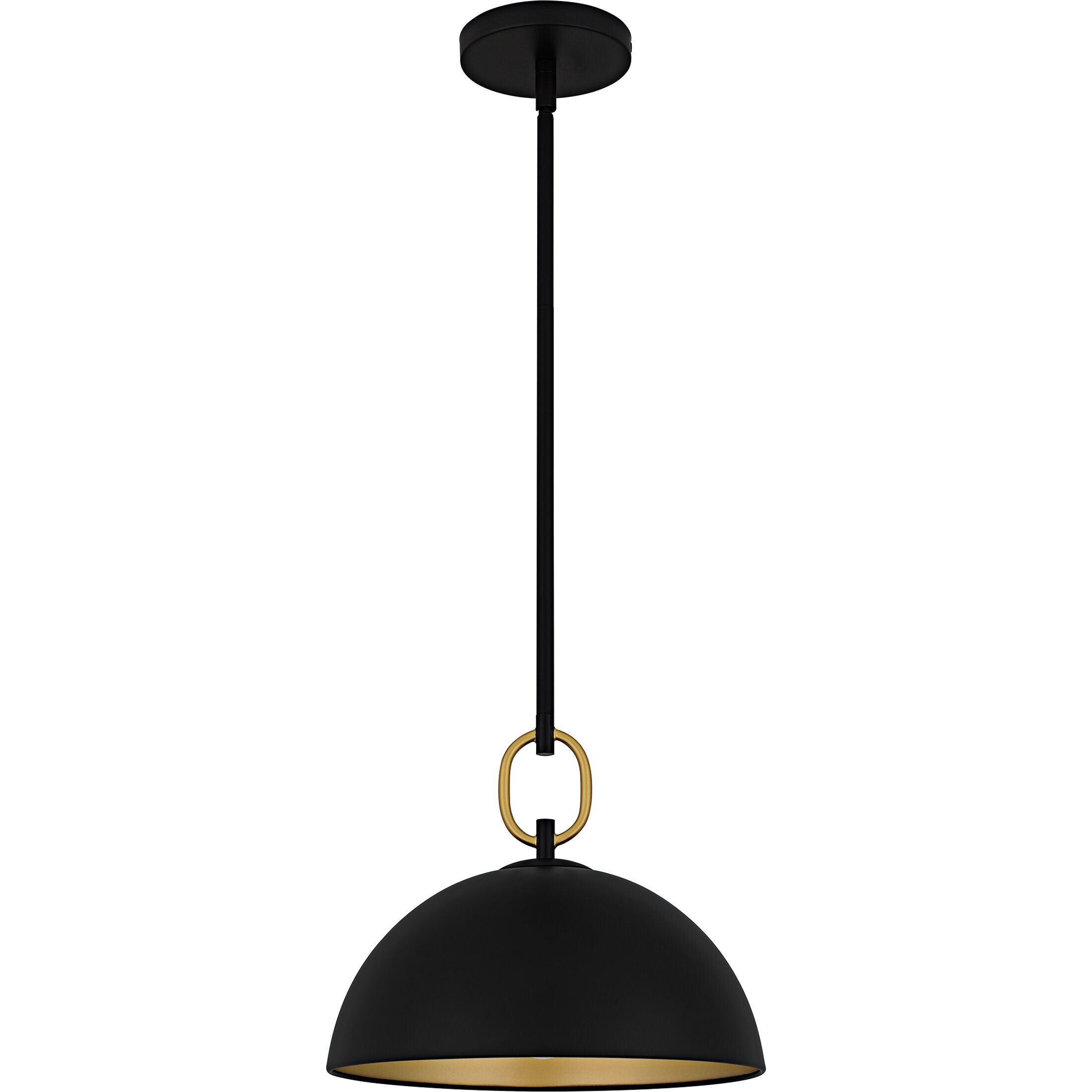 Cleo 1 Light 12 inch Matte Black Pendant Ceiling Light