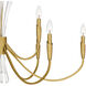Cecily 9 Light 40 inch Brushed Gold Chandelier Ceiling Light