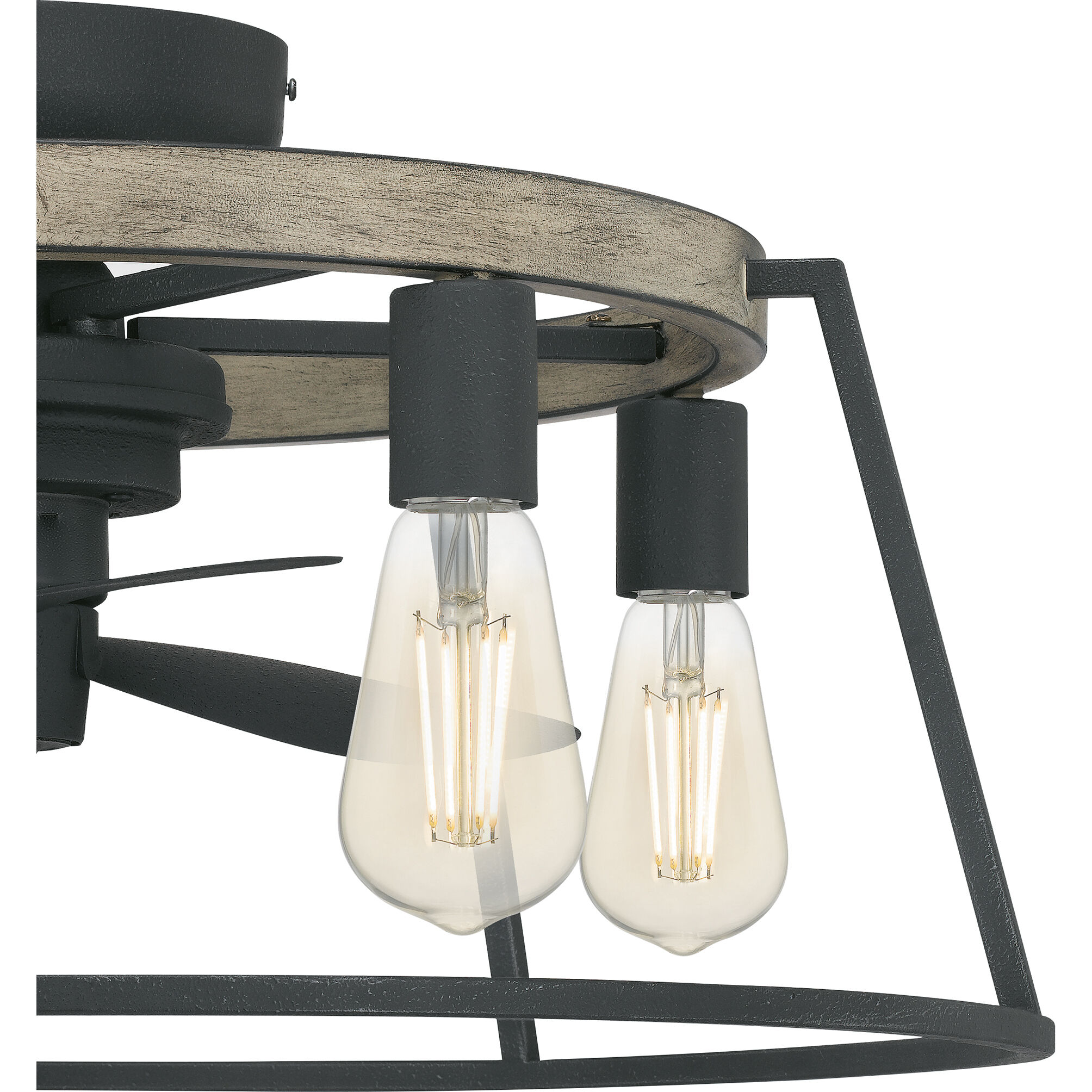 Brockton 24 inch Grey Ash Fandelier