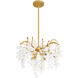 Maple 4 Light 22 inch Gold Leaf Pendant Ceiling Light
