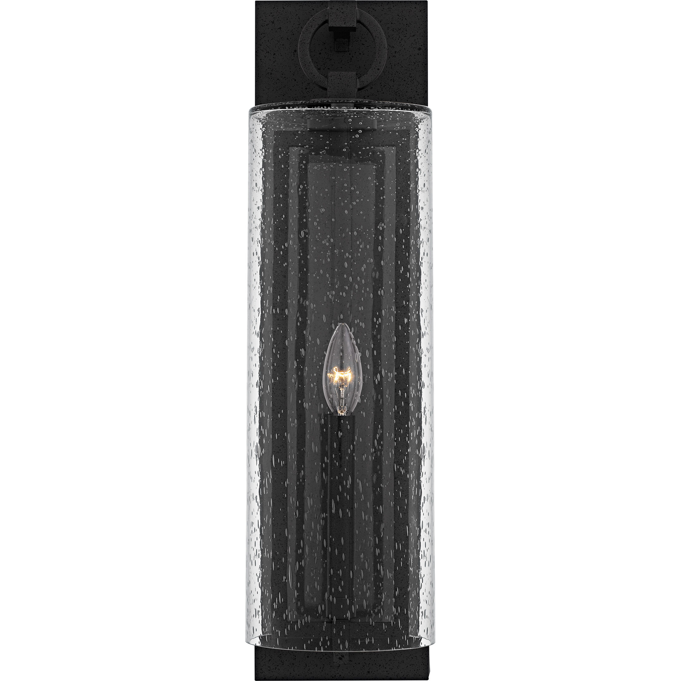 Redan 1 Light 22.25 inch Stone Black Outdoor Wall Lantern, Large