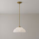 Whitecap 1 Light 14 inch Brushed Gold Pendant Ceiling Light