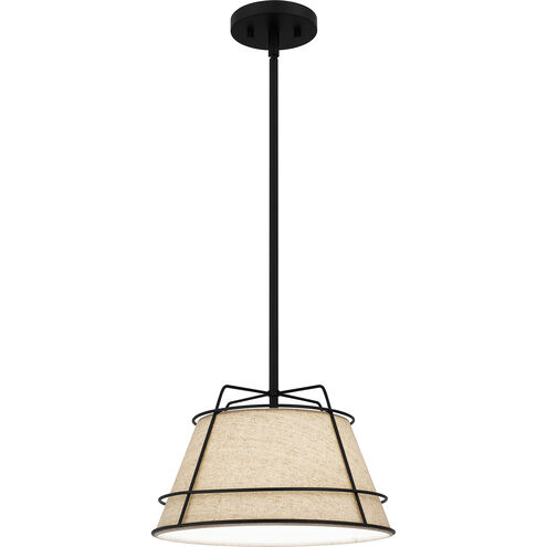 Burbridge 1 Light 13 inch Matte Black Mini Pendant Ceiling Light