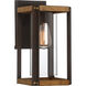 Marion Square 1 Light 13 inch Rustic Black Outdoor Wall Lantern