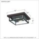Westover 2 Light 12 inch Western Bronze Outdoor Flush Mount