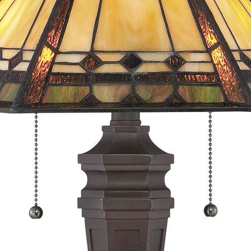 Arden 24 inch 60 watt Bronze Table Lamp Portable Light in Russet, Naturals 