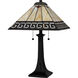 Edith 24.5 inch 75.00 watt Matte Black Table Lamp Portable Light, Tiffany