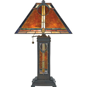 Museum Of New Mexico 24 inch 60 watt Valiant Bronze Table Lamp Portable Light, Naturals