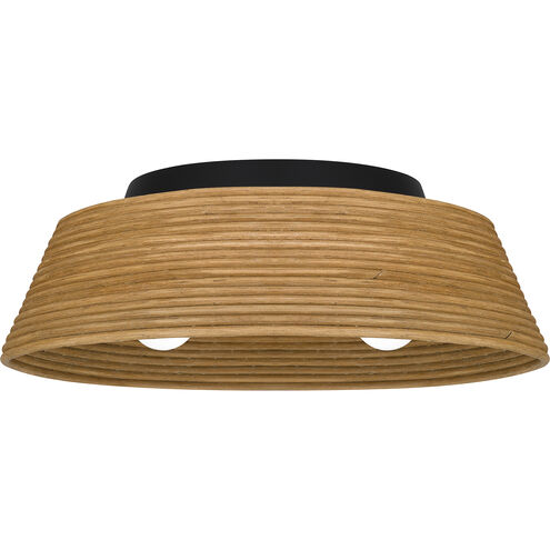 Zahara 3 Light 18.25 inch Matte Black Flush Mount Ceiling Light, Large