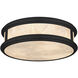Colette 16.25 inch Matte Black Flush Mount Ceiling Light