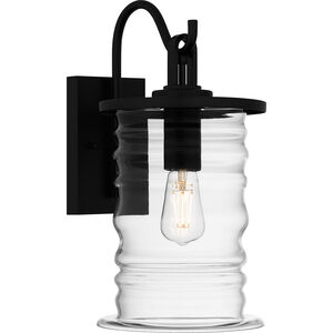 Noland 1 Light 8.5 inch Matte Black Outdoor Lantern, Medium