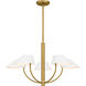 Penley 5 Light 28 inch Brushed Gold Chandelier Ceiling Light