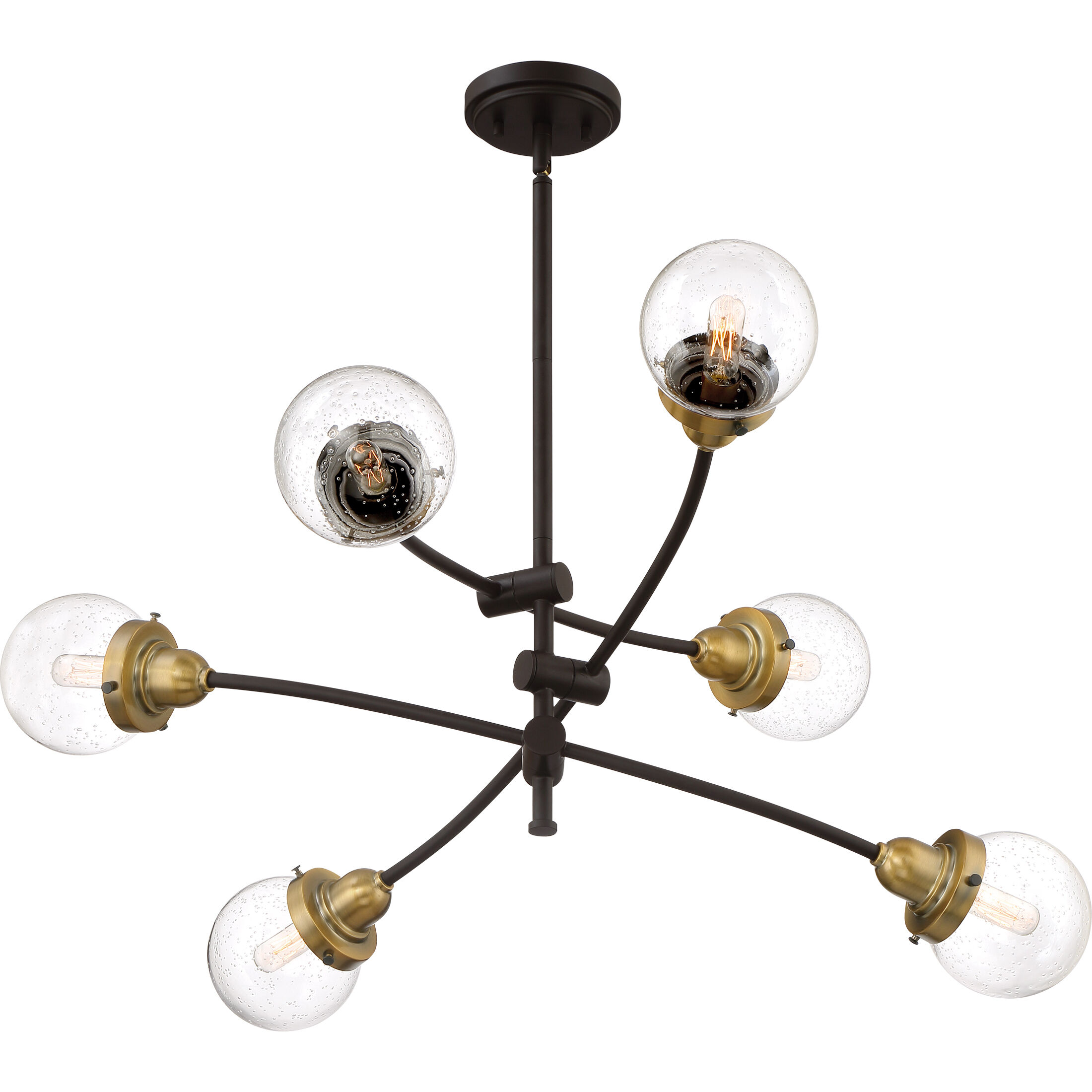 Trance 6 Light 34 inch Western Bronze Chandelier Ceiling Light
