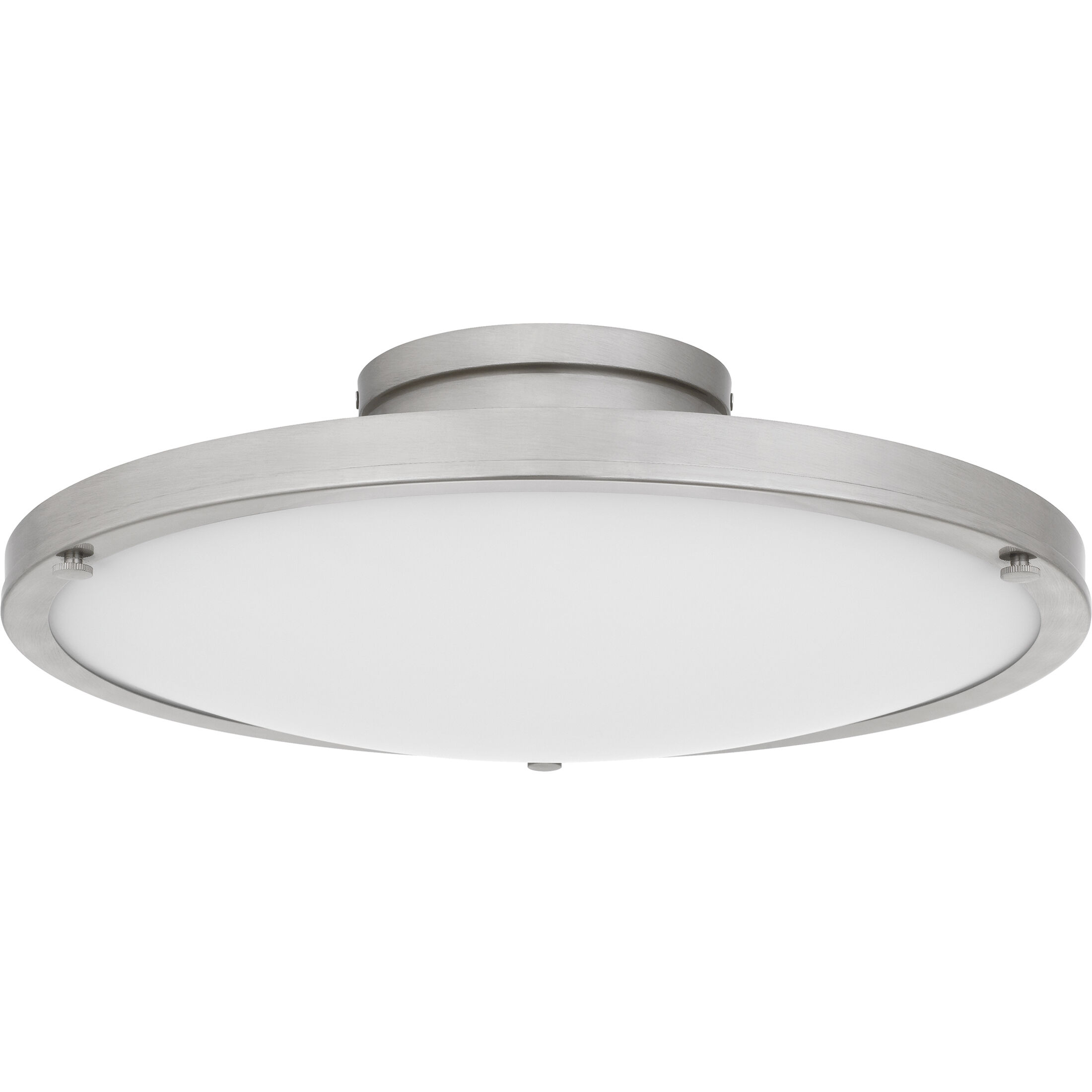 Donne LED 15.75 inch Brushed Nickel Semi-Flush Mount Ceiling Light, Medium