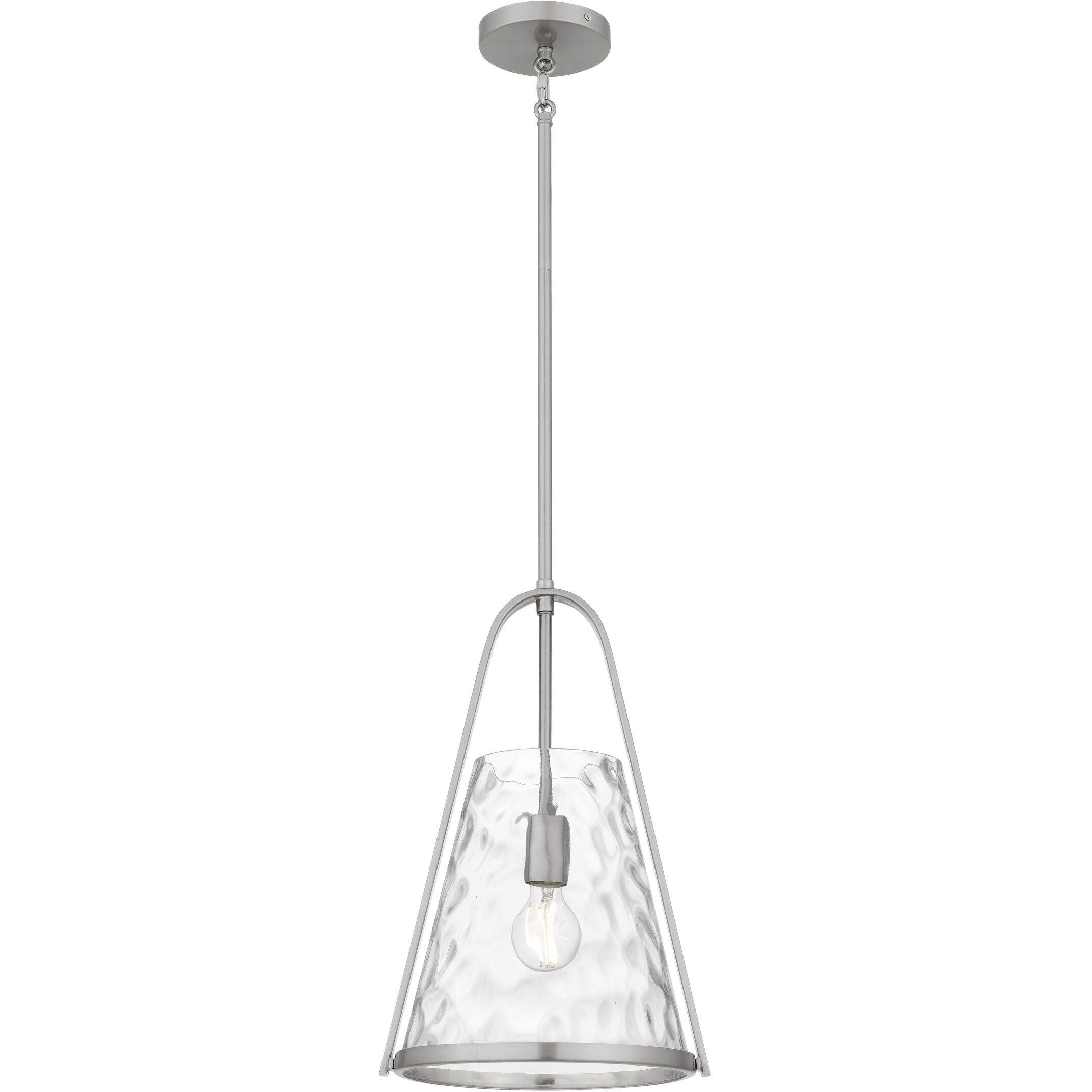 Briley 1 Light 11.5 inch Brushed Nickel Mini Pendant Ceiling Light