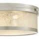 Micah 3 Light 16 inch Brushed Nickel Flush Mount Ceiling Light
