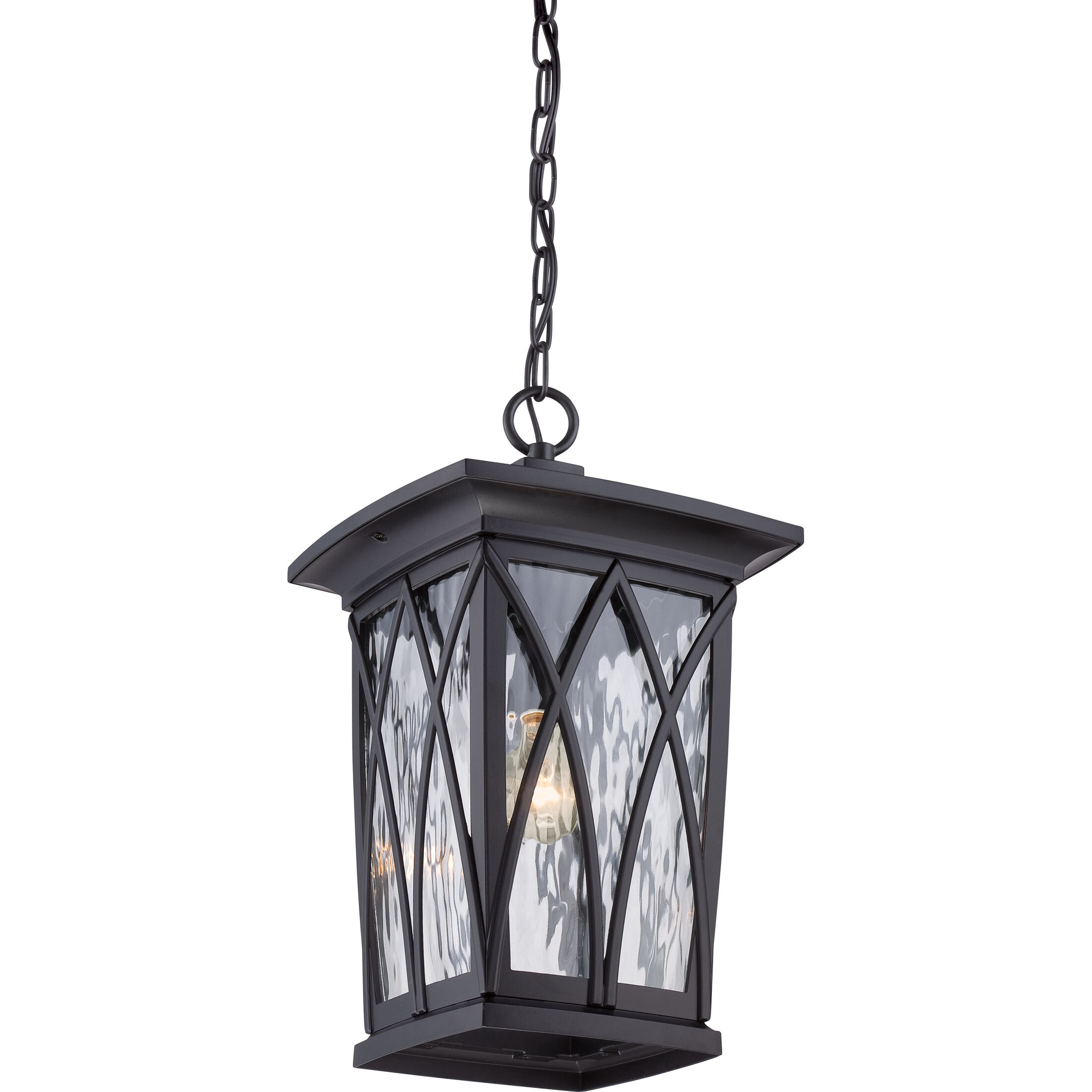 Grover 1 Light 11 inch Mystic Black Outdoor Hanging Lantern