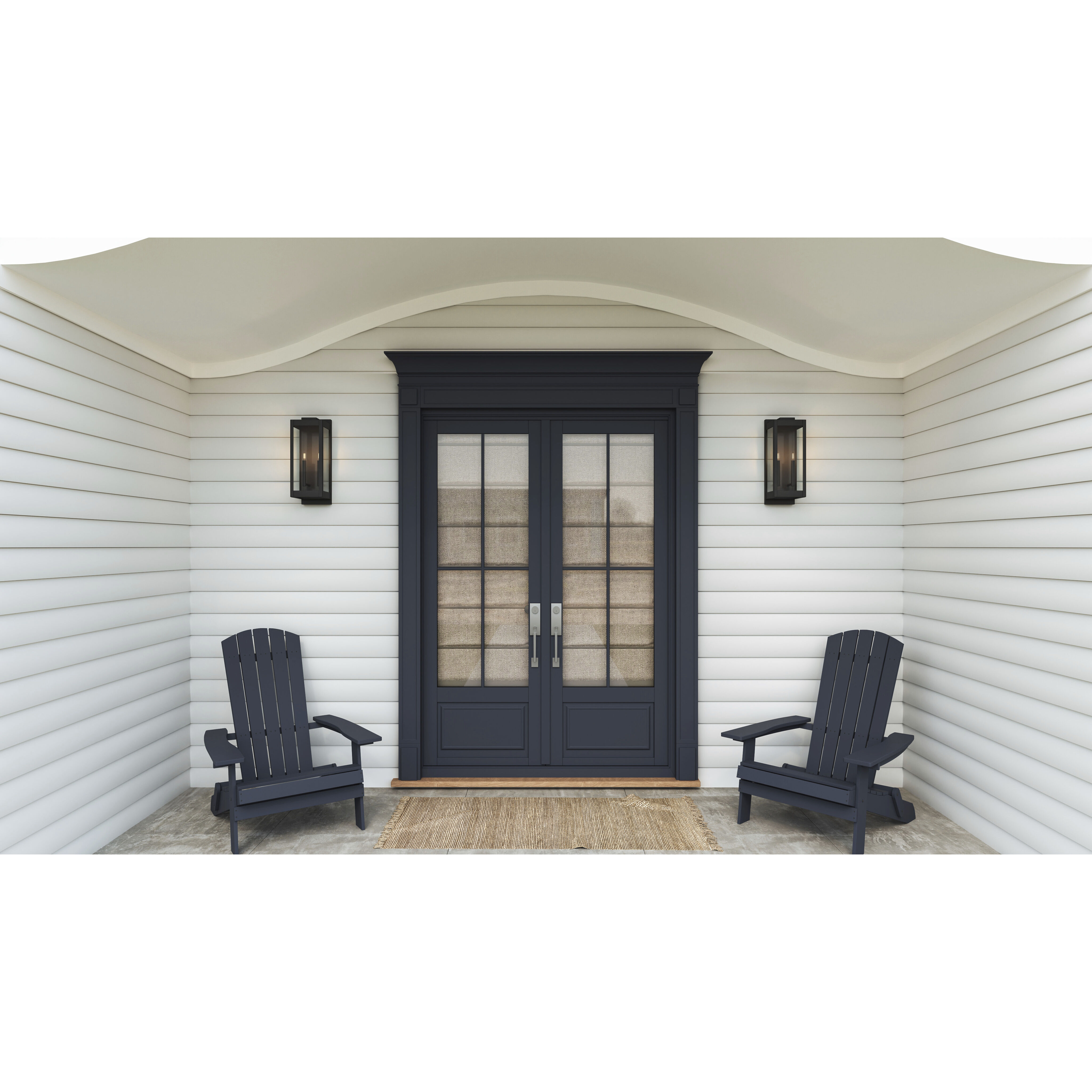 Eastover 2 Light 19 inch Earth Black Outdoor Wall Lantern, Large