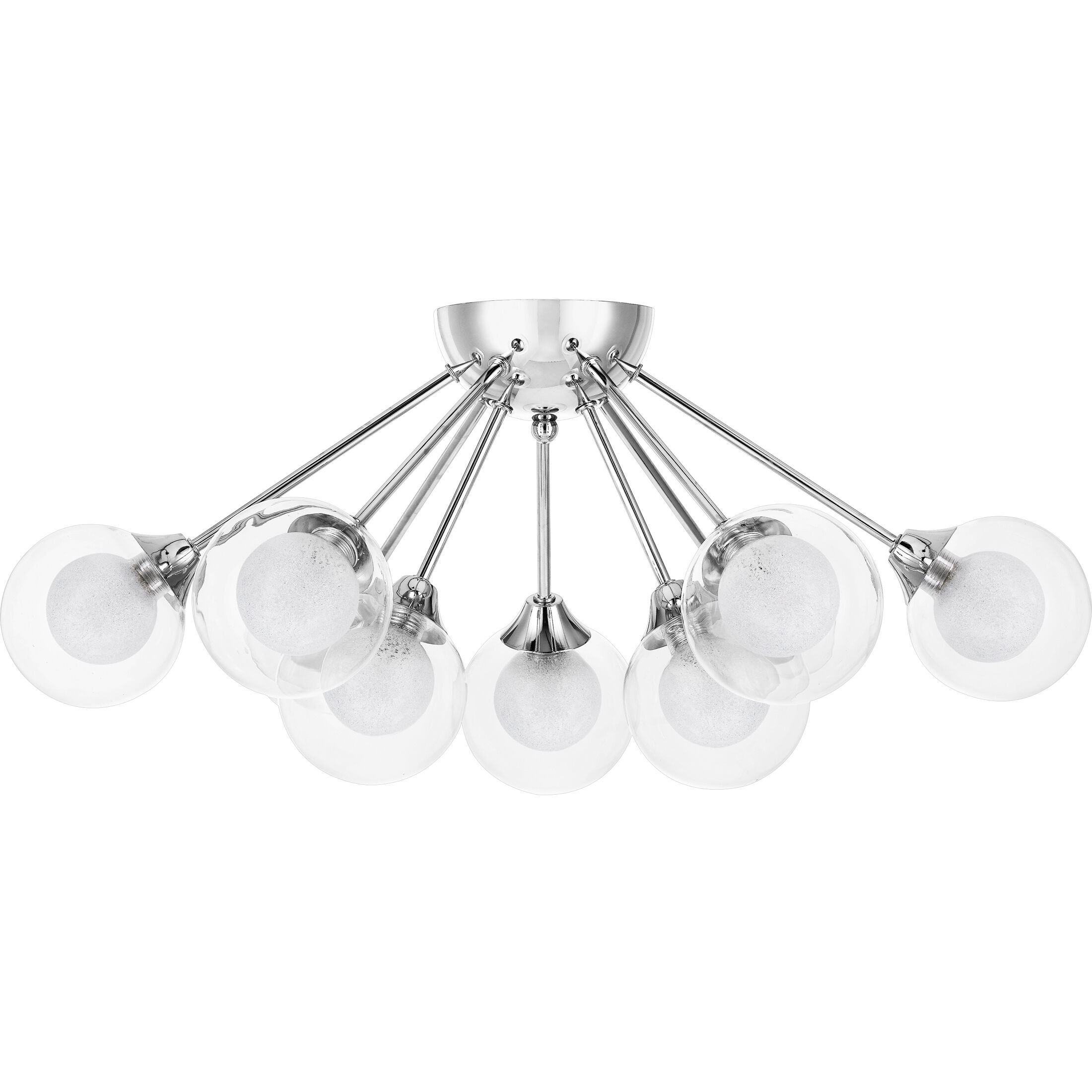 Spellbound 9 Light 22 inch Polished Chrome Semi-Flush Mount Ceiling Light
