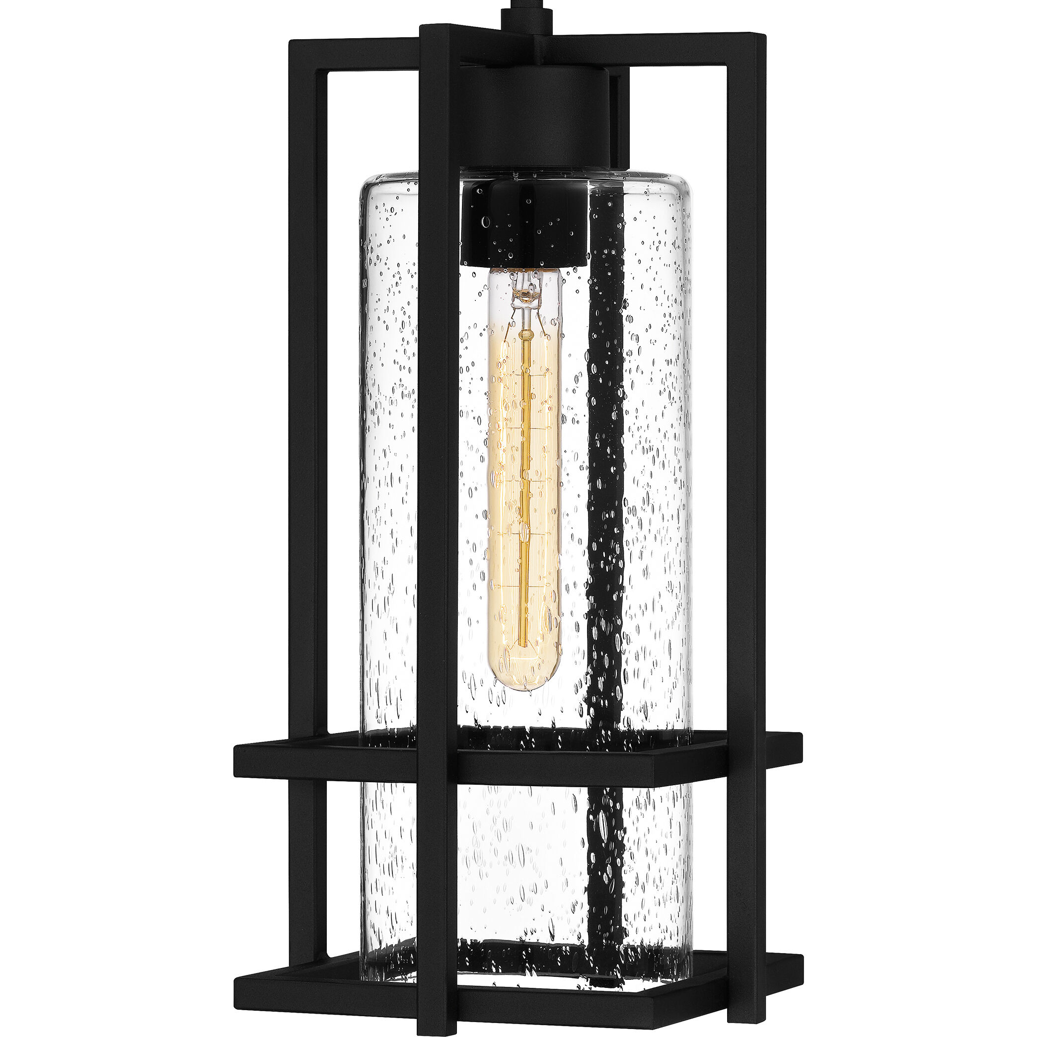 Damien 1 Light 8 inch Earth Black Outdoor Hanging Lantern