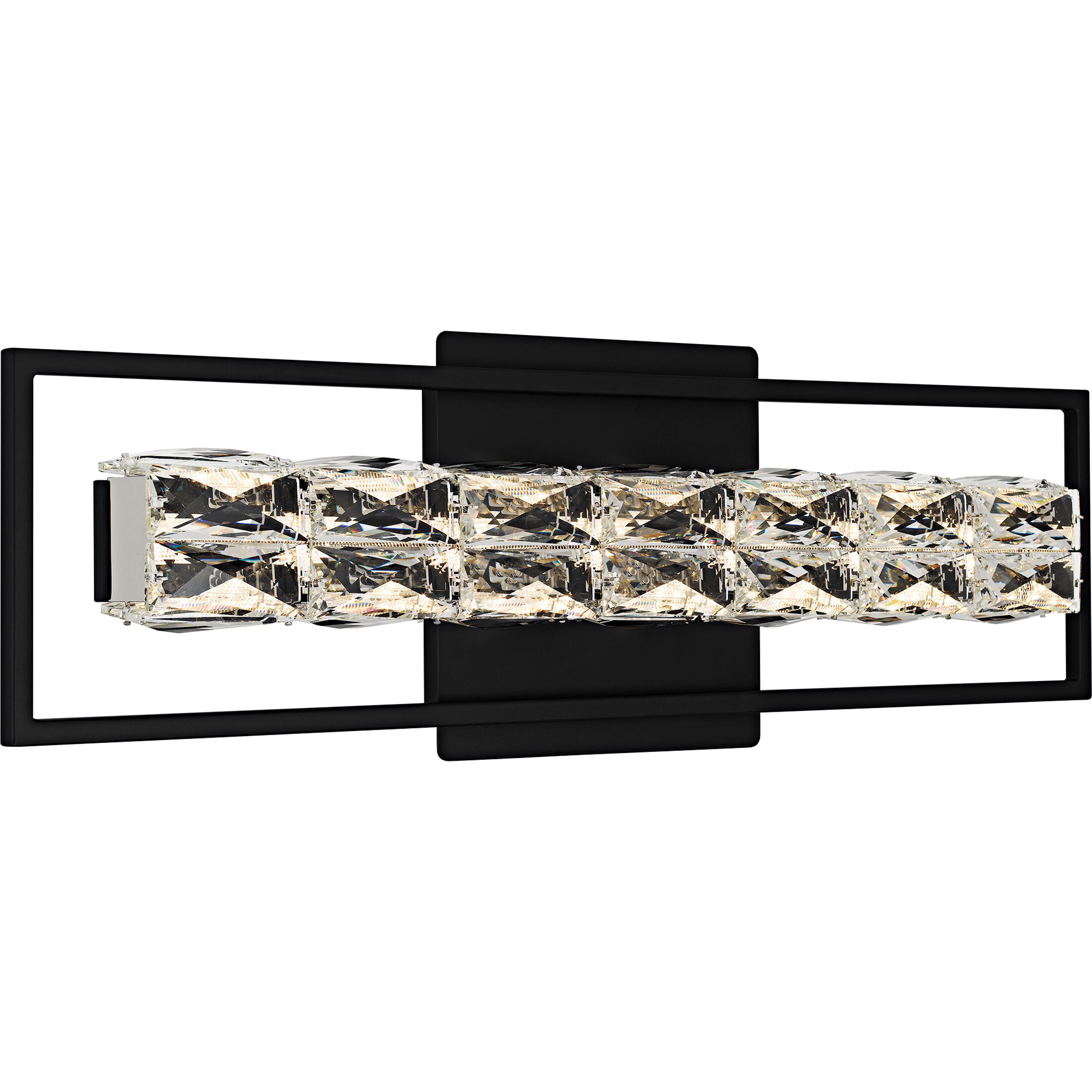 Dazzle LED 24 inch Matte Black Bath Light Wall Light, Medium