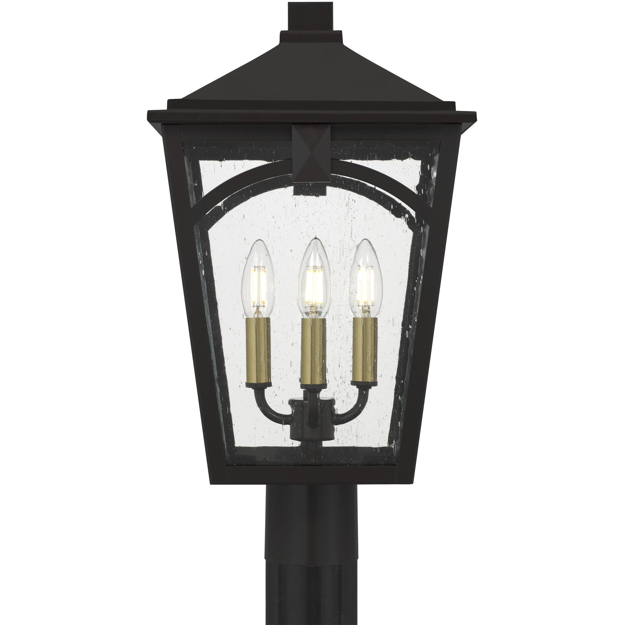 Jaxon 4 Light 19.5 inch Western Bronze Outdoor Post Lantern