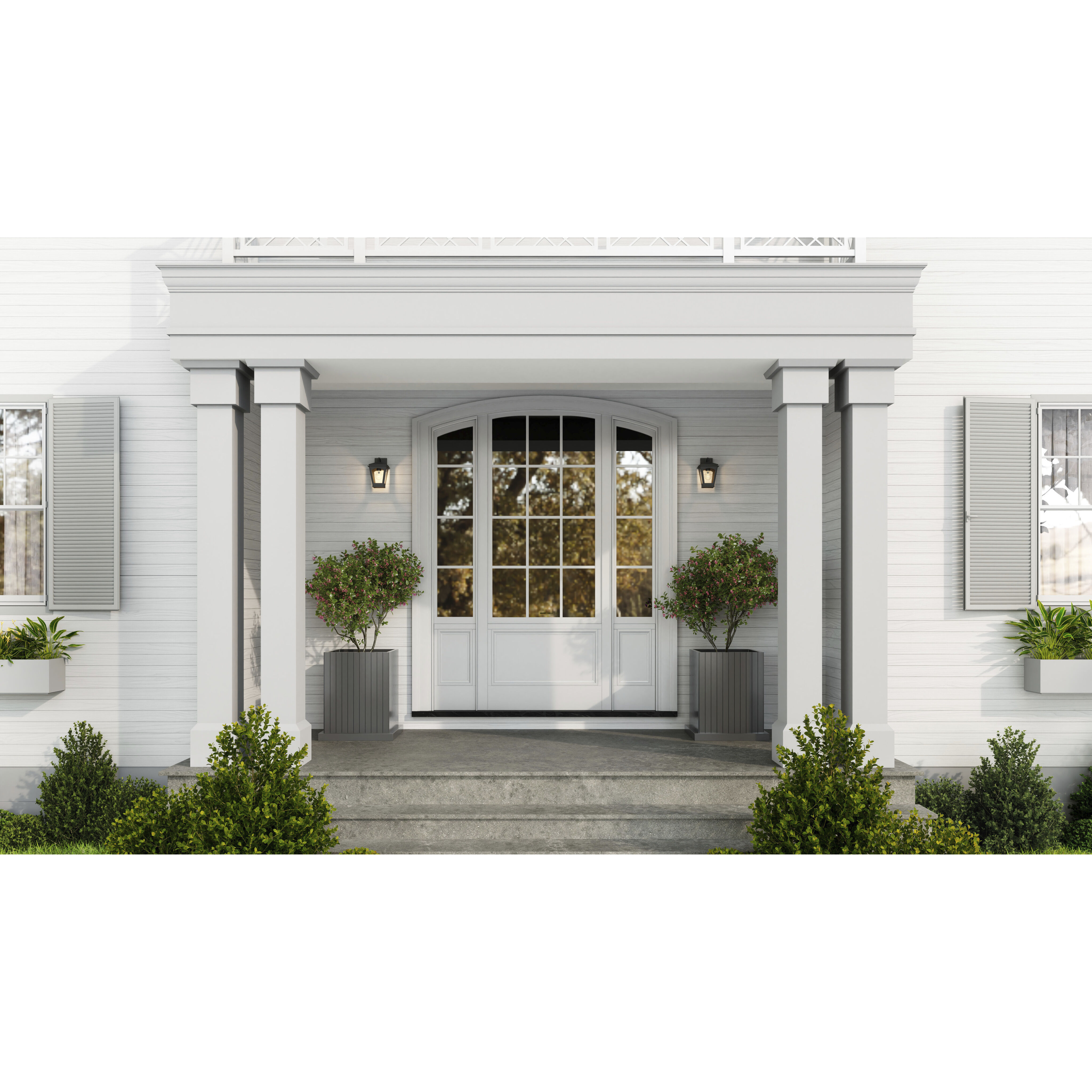 Huck 1 Light 10.5 inch Earth Black Outdoor Wall Lantern, Small