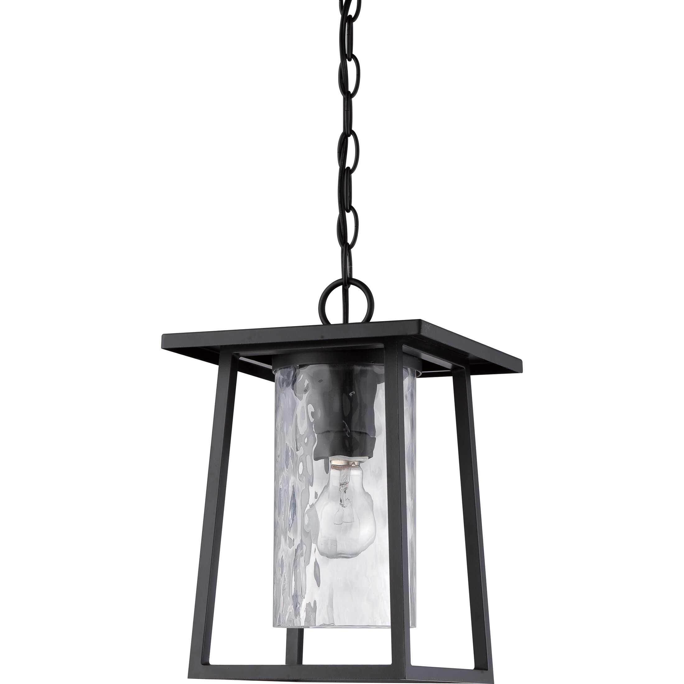 Lodge 1 Light 9.5 inch Mystic Black Outdoor Hanging Lantern