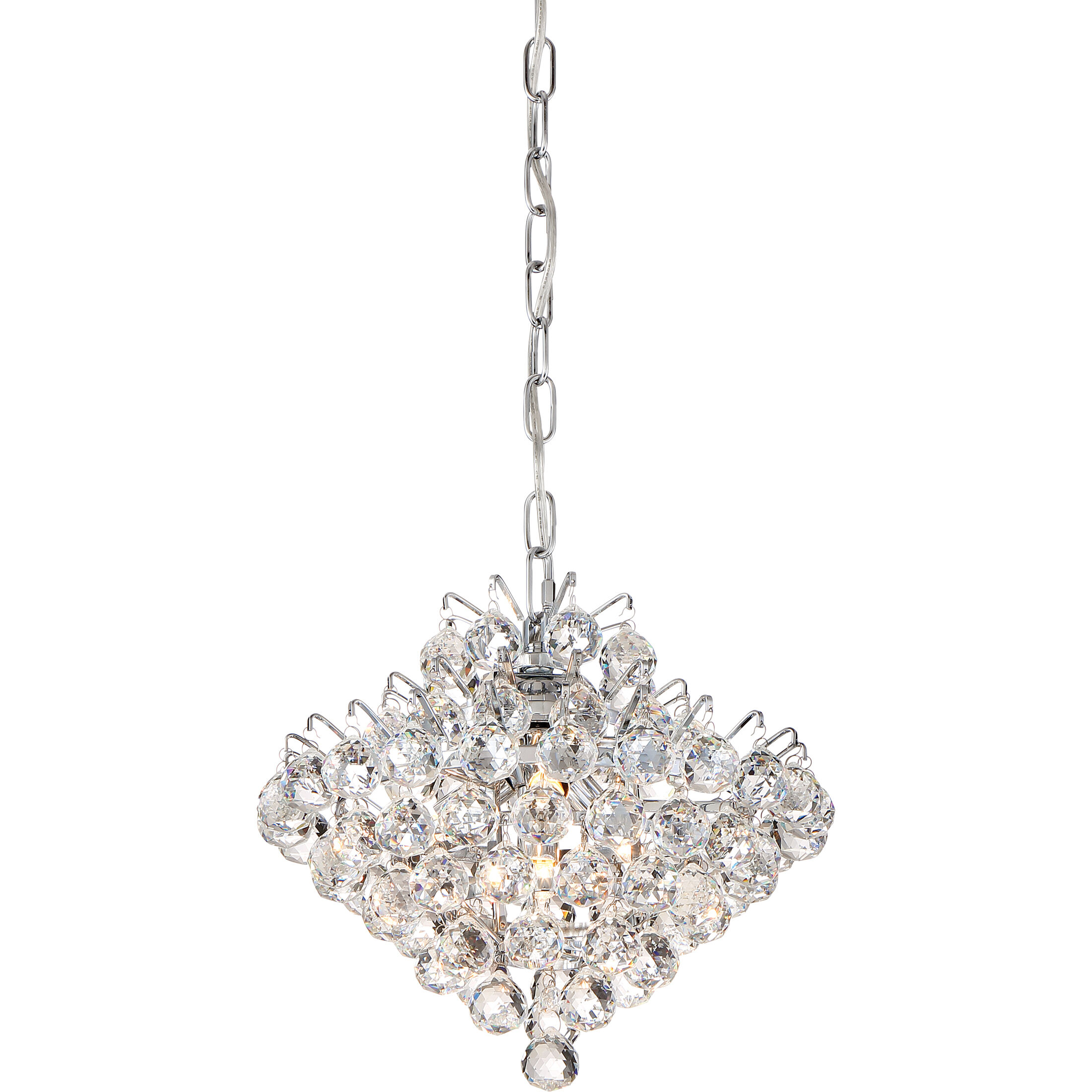 Bordeaux 4 Light 12 inch Polished Chrome Mini Pendant Ceiling Light